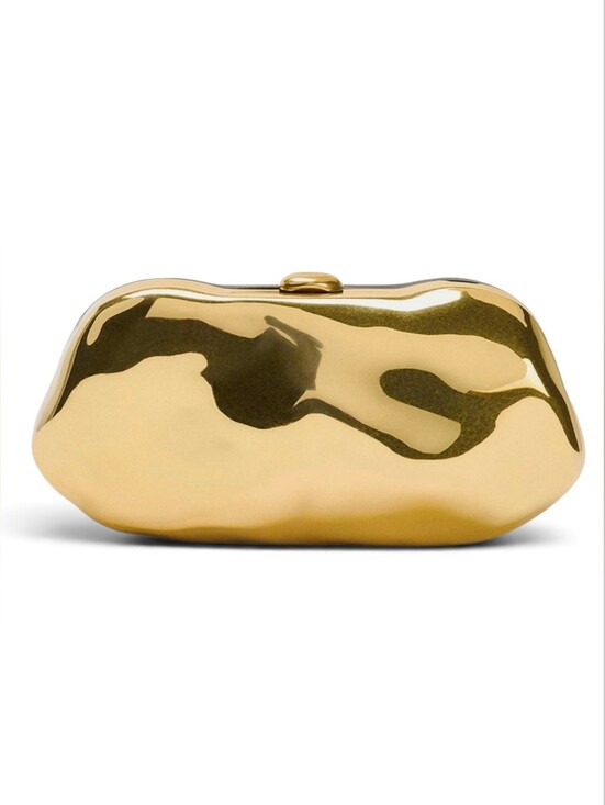Zara Handbags - ZARA Metallic Crossbody Box Clutch Bag